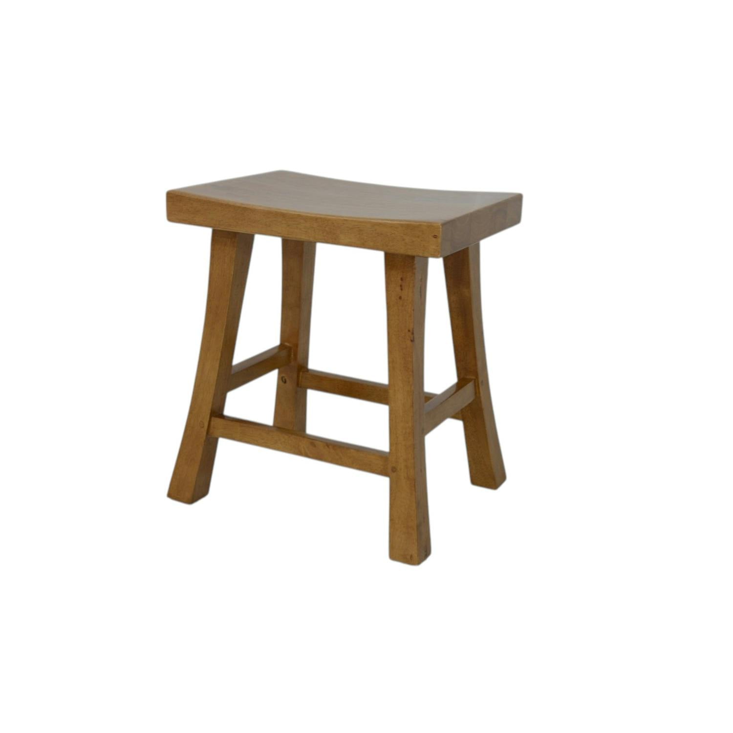 Tabouret bas hévéa 46cm MAORI