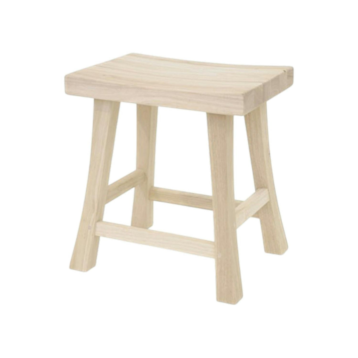 Tabouret bas hévéa 46cm MAORI