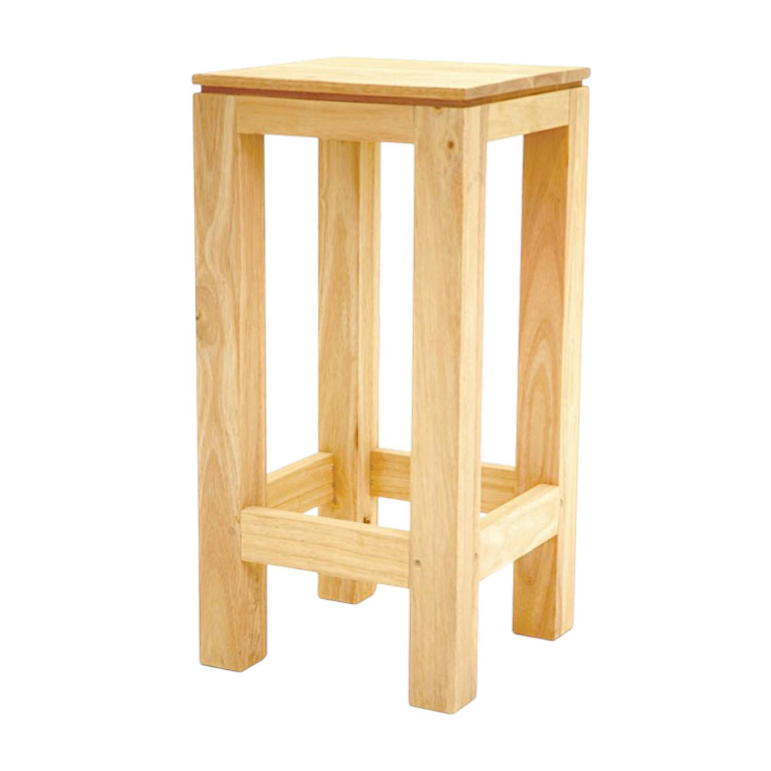 Tabouret de bar en bois massif - Style contemporain
