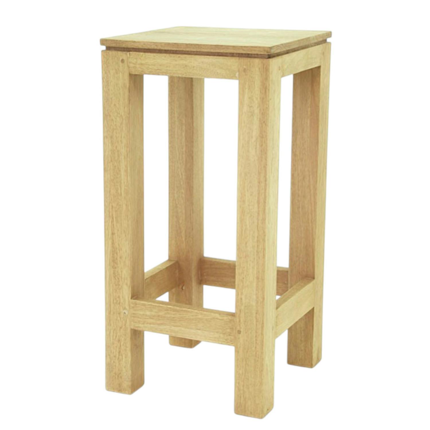 Tabouret de Bar Hévéa 34x34x70cm HELENA
