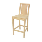 Tabouret de bar en bois massif - Style élégant