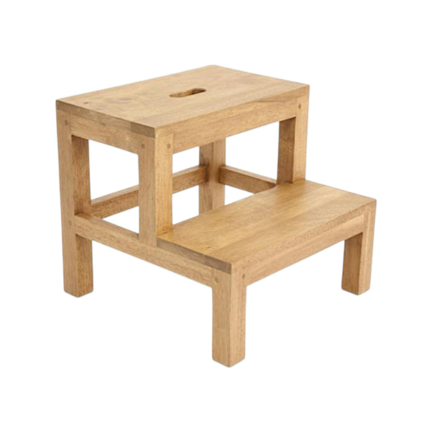Tabouret Escalier Hévéa 40x40x36cm TRADITION