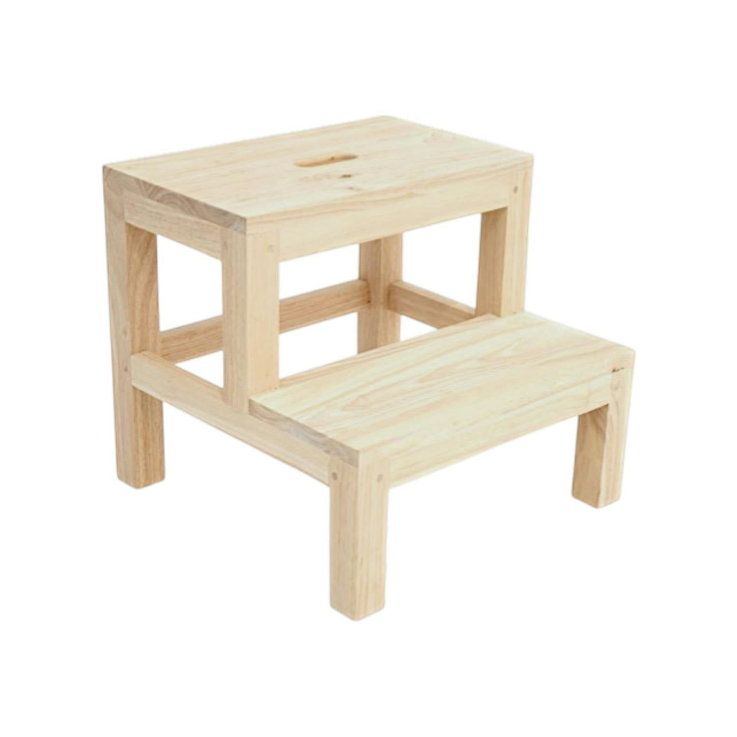 Tabouret Escalier Hévéa 40x40x36cm TRADITION