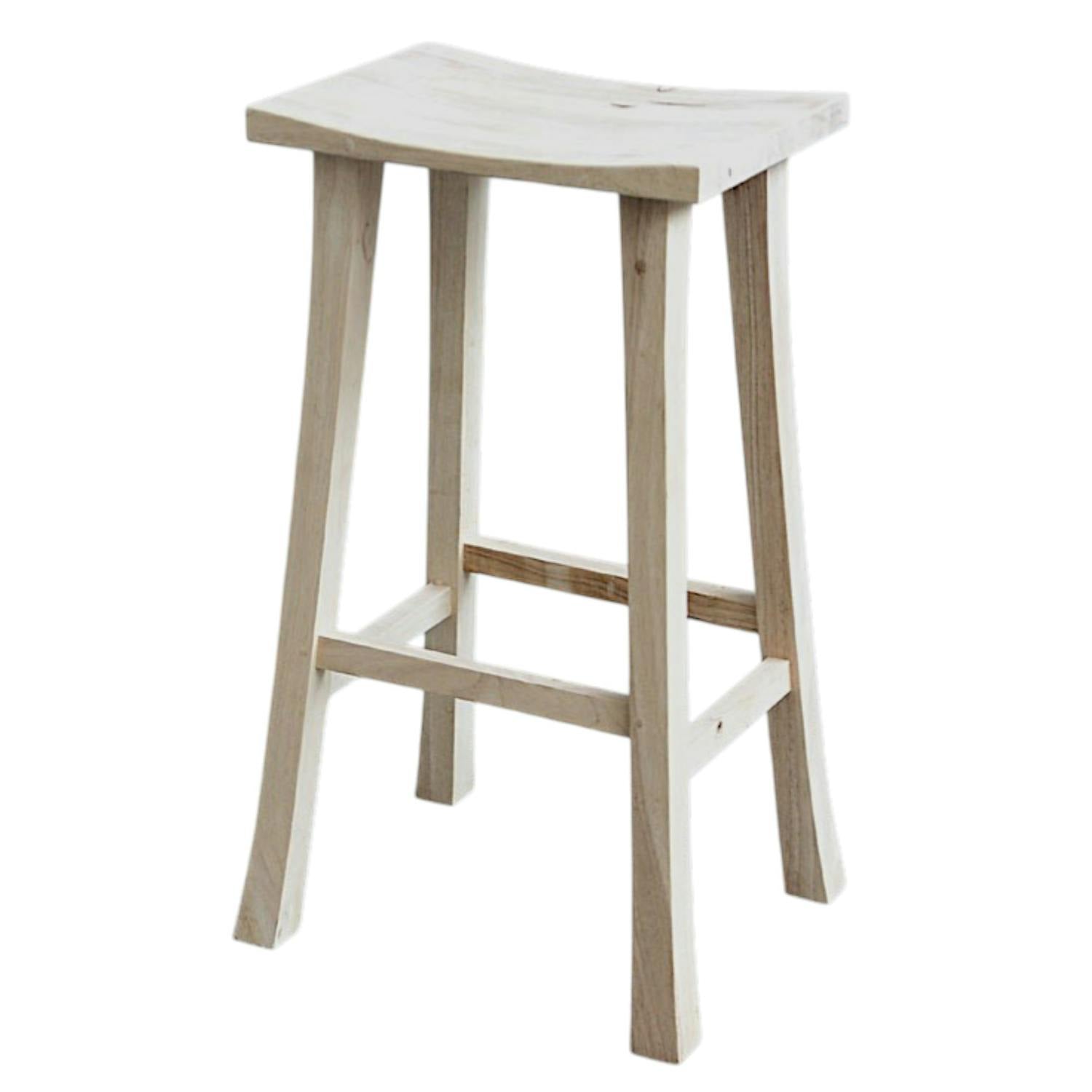 Tabouret haut hévéa 76cm MAORI
