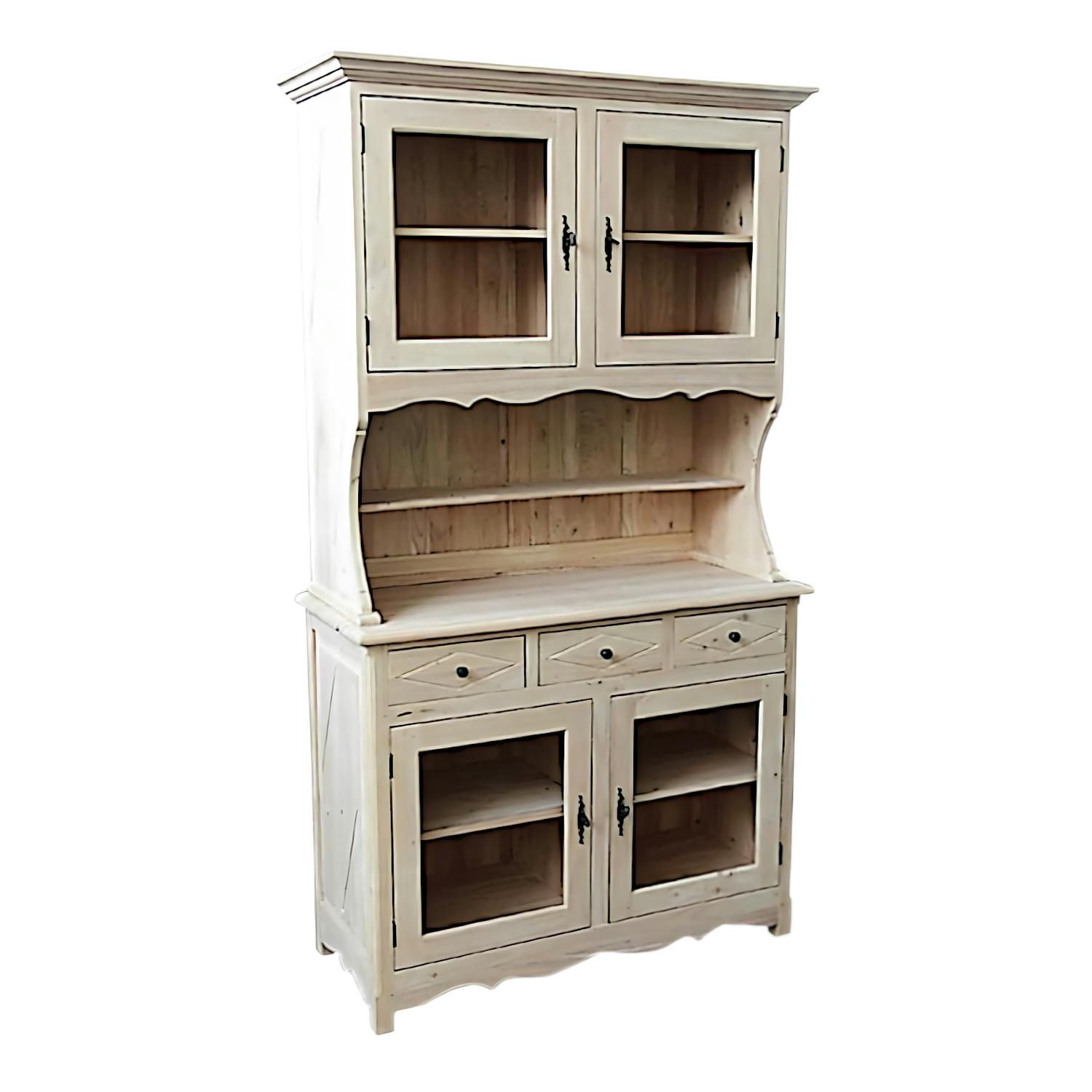Vaisselier en bois massif - Style traditionnel