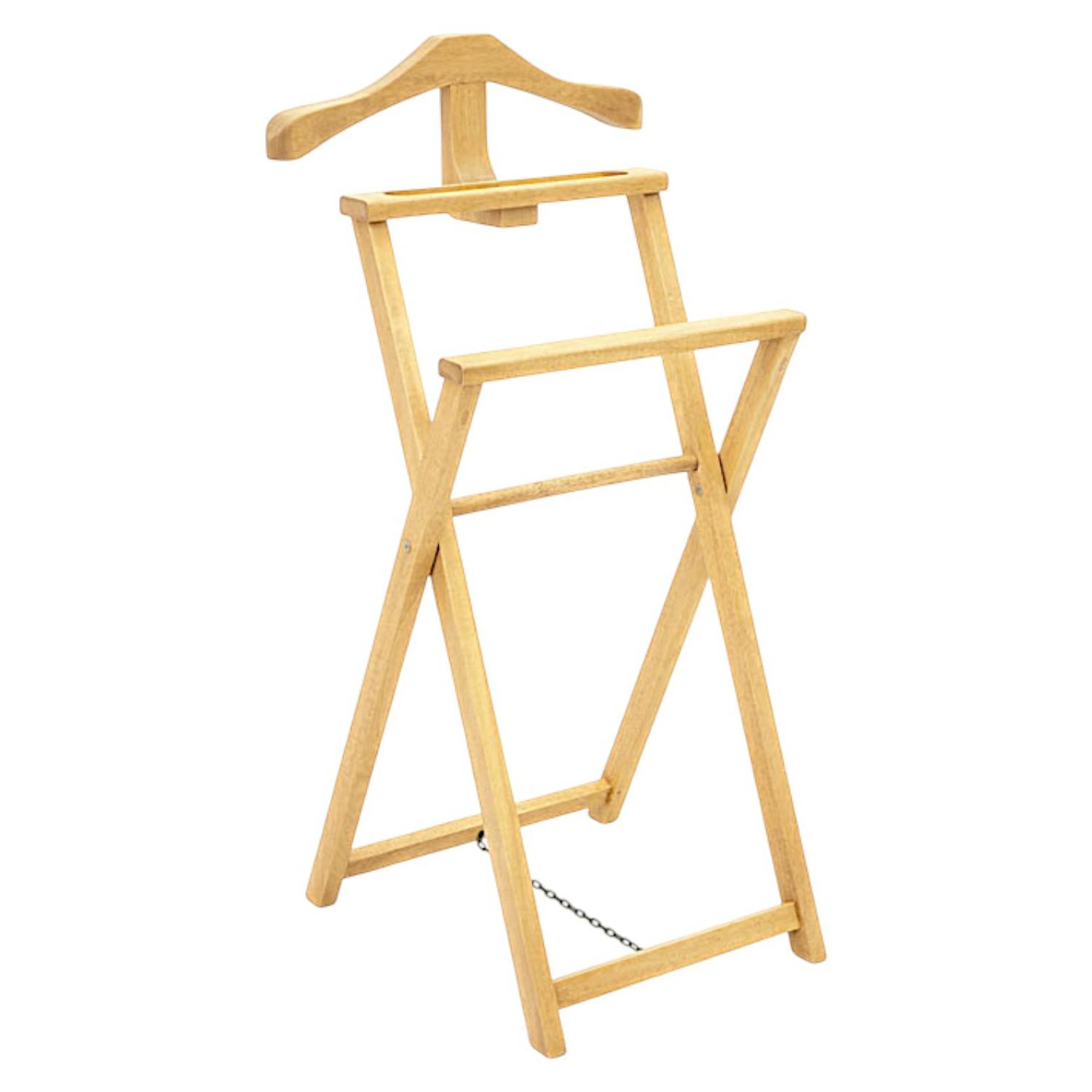 Valet de chambre pliable hévéa TRADITION
