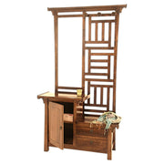 Vestiaire en bois massif - Style asiatique